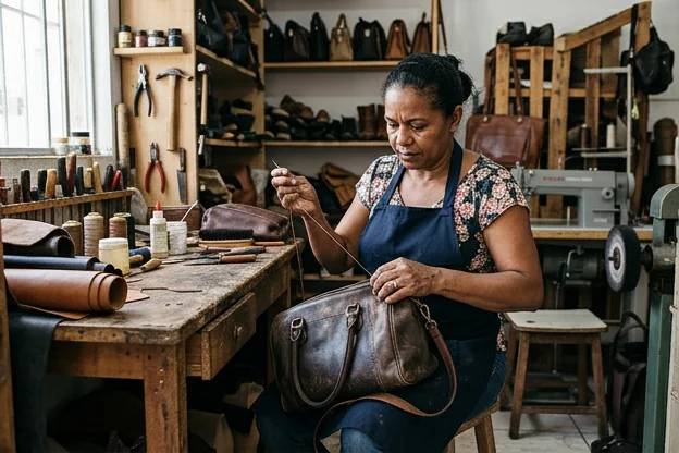 Reforma de bolsas de couro em São Lourenço da Mata